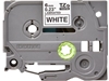 Изображение Brother labelling tape TZE-211 white/black   6 mm