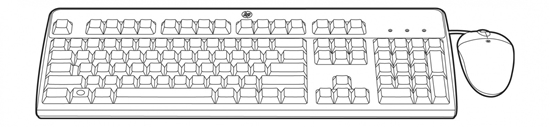 Изображение HPE USB SE Keyboard/Mouse Kit