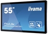 Изображение iiyama ProLite TF5539UHSC-B1AG - 55" Diagonal Class LED-backlit LCD display - interactive digital signage - with touchscreen (multi touch) - 4K UHD (2160p) 3840 x 2160 - matte black