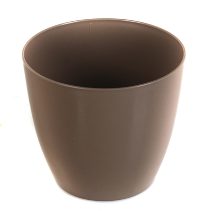 Attēls no Puķu pods Ella plastmasas spīd. 13cm pelēks