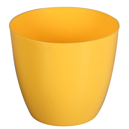 Attēls no Puķu pods Ella plastmasas spīd. 18cm dzeltens