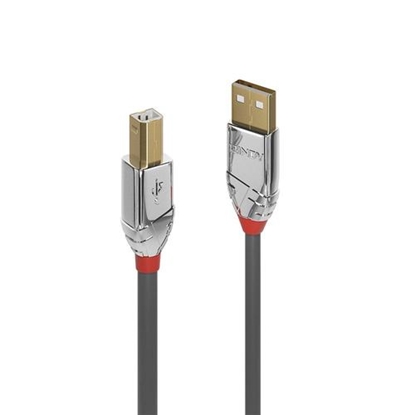 Attēls no Lindy 2m USB 2.0 Type A to B Cable, Cromo Line