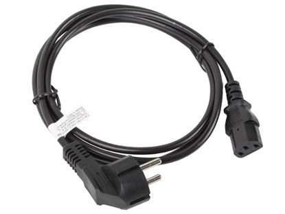 Attēls no Lanberg CA-C13C-10CC-0018-BK power cable Black 1.8 m C13 coupler CEE7/7
