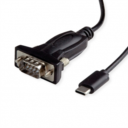 Attēls no VALUE Converter Cable USB Type C to Serial, black, 1.8 m