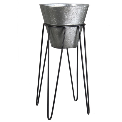 Attēls no Statīvs puķu podam Metāla 24x20xh45cm