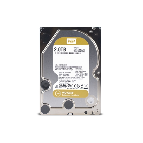 Picture of Dysk serwerowy WD Gold 2TB 3.5'' SATA III (6 Gb/s)  (WD2005FBYZ)