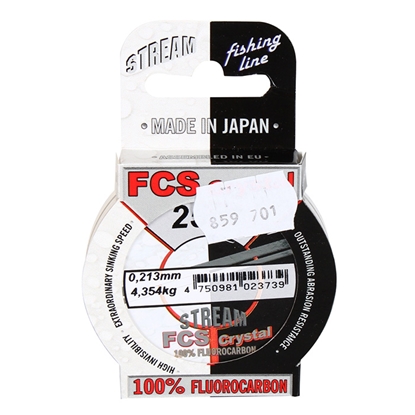 Obrazek Aukla Fluorokarbona FCS CRYSTAL 25m, 0.213mm