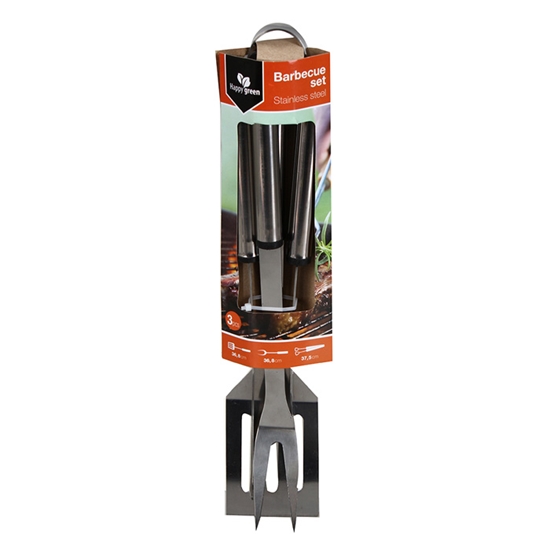 Изображение Grila piederumu komplekts 3pie. metāla