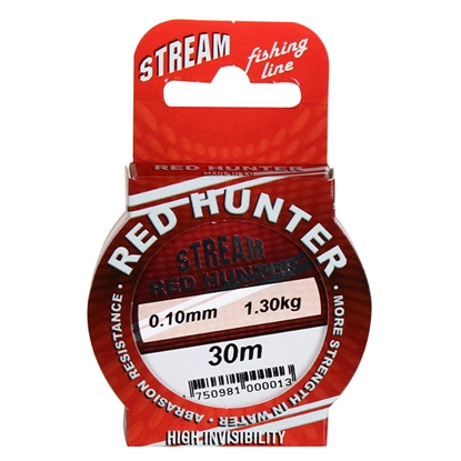 Picture of Aukla RED HUNTER 30m, 0.10mm, sarkana