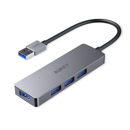 Изображение CB-H36 aluminiowy HUB USB-A | Ultra Slim | 4w1 | 4xUSB 3.0 | 5Gbps