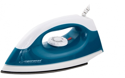 Picture of Esperanza TRAVEL IRON SMOOTHER Dry iron Non-stick soleplate 1200 W Blue, White