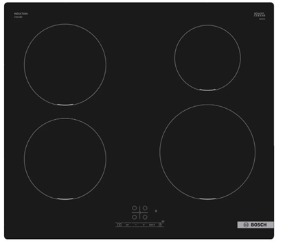 Picture of Bosch Serie 4 PUE611BB5D hob Black Built-in 59.2 cm Zone induction hob 4 zone(s)