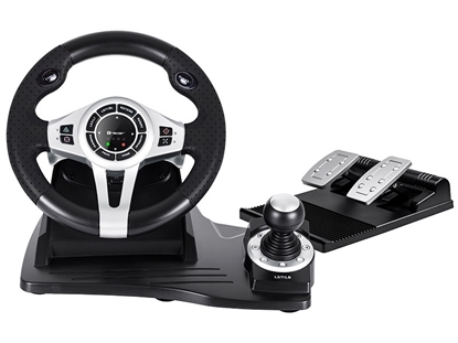 Picture of Tracer TRAJOY46524 Gaming Controller Black Steering wheel + Pedals PlayStation 4, Playstation 3