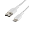 Picture of Belkin USB-C/USB-A Cable 3m braided, white CAB002bt3MWH
