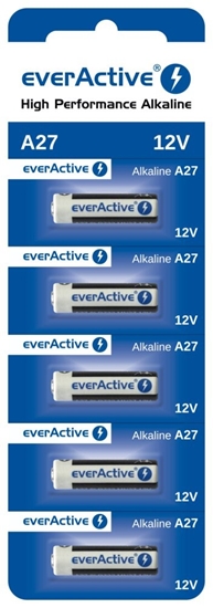 Picture of EverActive 27A5BL Batteries 27A/12V / 5 pcs.