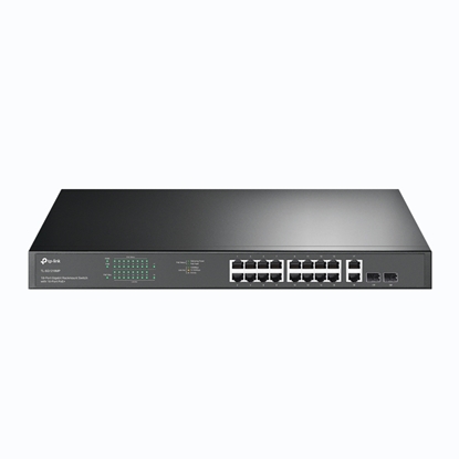 Picture of TP-LINK 18-Port Gigabit Rackmount Switch with 16 PoE+