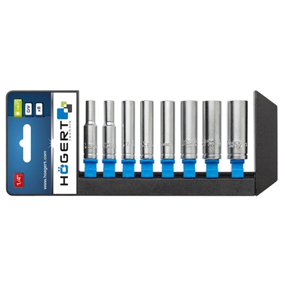 Attēls no Uzmaucamo galviņu komplekts 1/4'' x50mm 10gab.