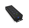 Изображение ICY BOX IB-HUB1703-QC3 USB 3.2 Gen 1 (3.1 Gen 1) Type-B 5000 Mbit/s Black