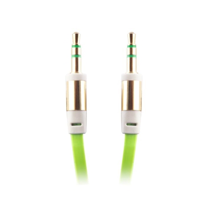 Attēls no Forever HQ AUX Cable 3.5 mm -> 3.5 mm 1m Green
