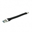 Изображение ROLINE USB 3.2 Gen 1 Silicone Cable, A-C, M/M, black, 11 cm