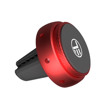 Attēls no Tellur FreshDot Car Phone Holder Magnetic, Fragrance Kit Bubble Gum, Air Vent mount red