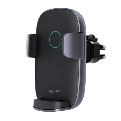 Attēls no Aukey Wireless Charging Phone Mount Navigator Wind II HD-C52 Black, Built-in charger