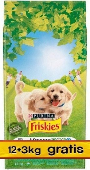 Picture of PURINA Friskies Junior - dry dog food - 12 + 3 kg