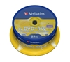 Picture of 1x25 Verbatim DVD+RW 4,7GB 4x Speed, matt silver