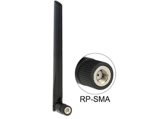 Picture of Delock WLAN 802.11 acahbgn RP-SMA Antenna 3 ~ 5 dBi Omnidirectional Joint