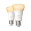 Attēls no Philips Hue LED Lamp E27 2-Pack Set 1100lm White Ambiance