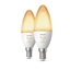 Picture of Philips Hue LED Lamp E14 2-Pack 5,2W 470lm White Ambiance