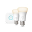 Attēls no Philips Hue White Starter kit: 2 E27 smart bulbs (1100)