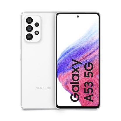 Picture of Samsung Galaxy A53 5G SM-A536B 16.5 cm (6.5") Hybrid Dual SIM Android 12 USB Type-C 6 GB 128 GB 5000 mAh White