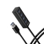 Изображение HUE-M1AL Hub 4-portowy Mini metalowy USB 3.2 Gen 1, 1.2m USB-A kabel