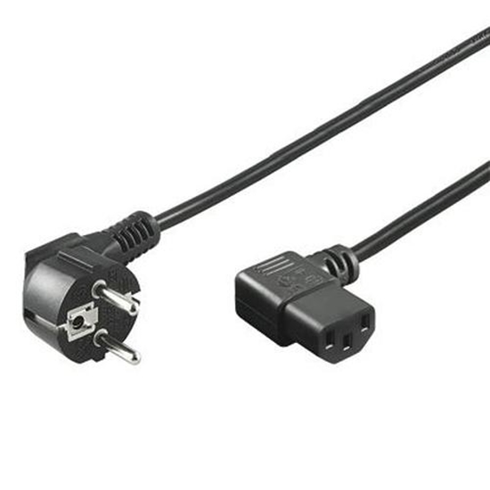 Изображение Kabel zasilający PremiumCord do komputera, kątowy, 5m, 230V (kpsp5-90)