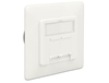 Picture of Delock Modular Wall Outlet flush mount 2 Port Cat.6A LSA