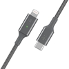 Изображение Belkin Smart LED Cable grey 1,2m USB-C / Lightning   CAA006bt04GR