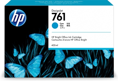 Attēls no HP 761 400-ml Cyan DesignJet Ink Cartridge