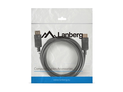 Attēls no Lanberg CA-DPDP-10CC-0030-BK DisplayPort cable 3 m Black
