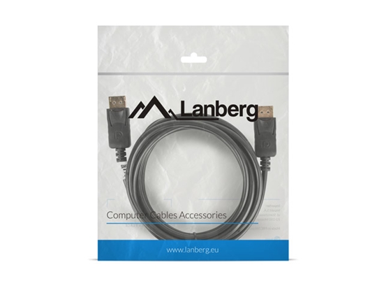 Picture of Lanberg CA-DPDP-10CC-0030-BK DisplayPort cable 3 m Black