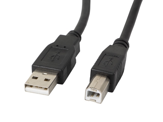 Picture of Lanberg CA-USBA-10CC-0050-BK USB cable USB 2.0 5 m USB B Black
