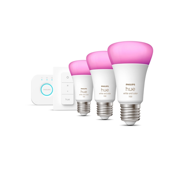 Picture of Philips Hue LED Lamp  E27 3-Pack White Color Amb. + Set