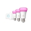 Picture of Philips Hue LED Lamp  E27 3-Pack White Color Amb. + Set