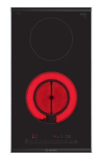 Picture of Bosch Serie 6 PKF375FP2E hob Black Built-in 30 cm 2 zone(s)