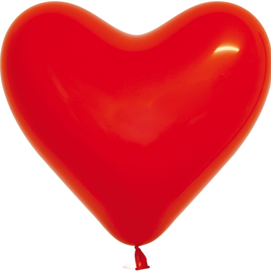 Picture of Baloni sirsniņas 25cm sarkani 12gab.