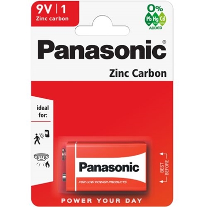 Picture of Panasonic 6F22-1BB (9V) Blister Pack 1pcs