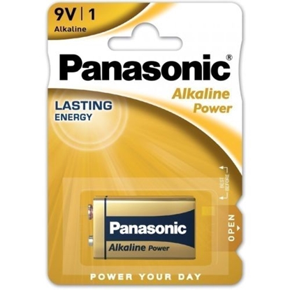 Picture of Panasonic 6LR22-1BB (9V) Blister Pack 1pcs