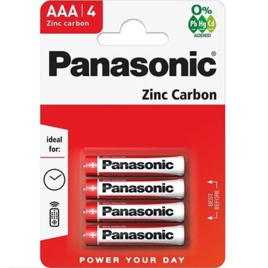 Picture of Panasonic R03-4BB (AAA) Blister Pack 4pcs