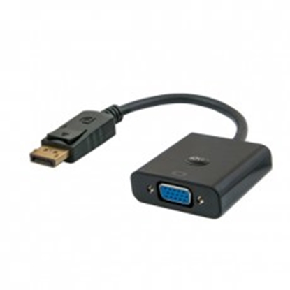 Attēls no Savio CL-90 video cable adapter 0.2 m DisplayPort VGA (D-Sub) Black