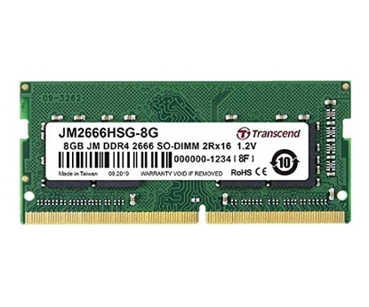 Picture of Pamięć do laptopa Transcend JetRam, SODIMM, DDR4, 8 GB, 2666 MHz, CL19 (JM2666HSG-8G)